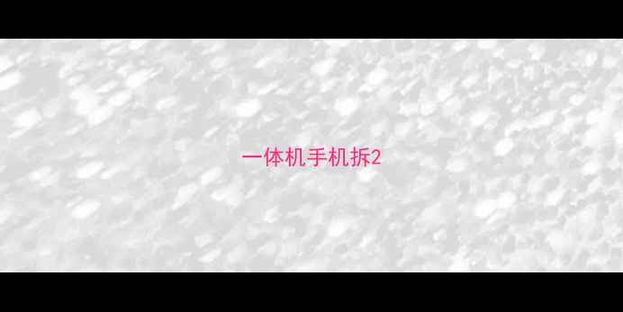 图片 一体机手机拆2
