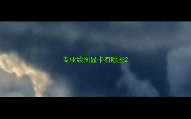 图片 专业绘图显卡有哪些2