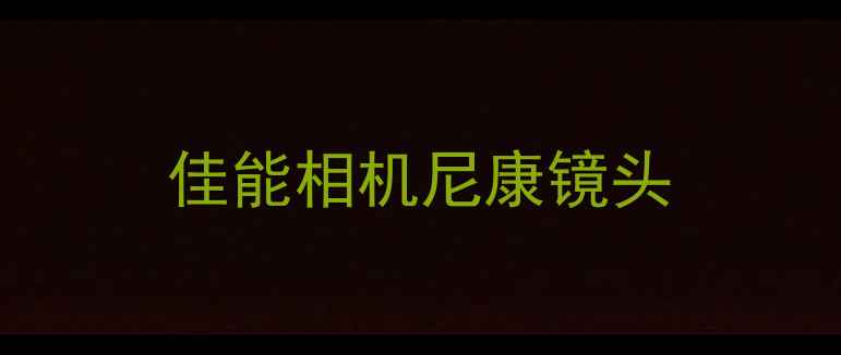 图片 佳能相机尼康镜头