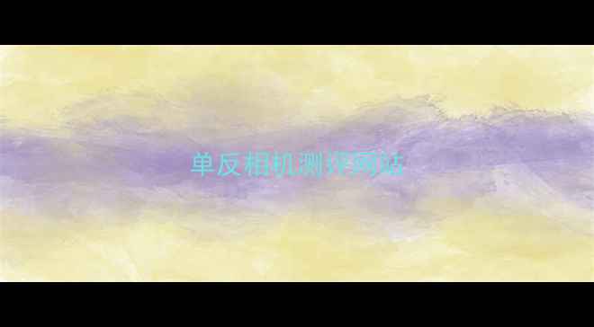 图片 单反相机测评网站