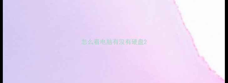 图片 怎么看电脑有没有硬盘2