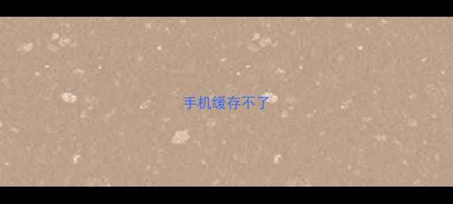 图片 手机缓存不了