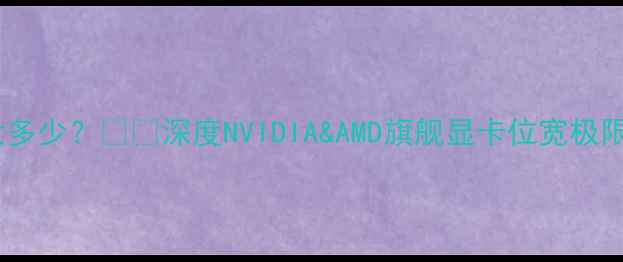 图片 显卡位宽最大多少？💻🔥深度NVIDIA&AMD旗舰显卡位宽极限与性能表现1