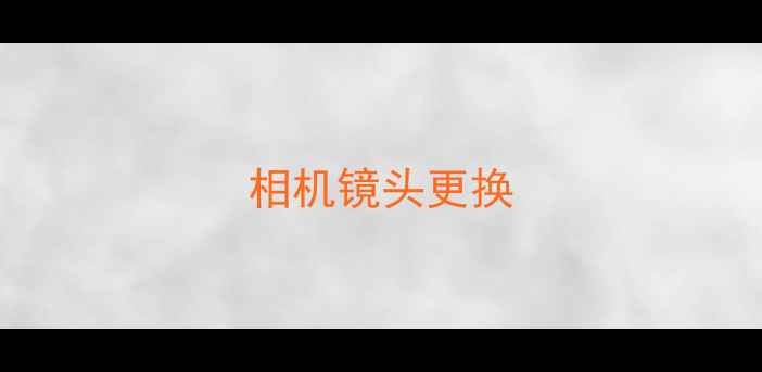 图片 相机镜头更换
