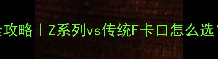 尼康相机选购全攻略Z系列vs传统F卡口怎么选附真实测评对比